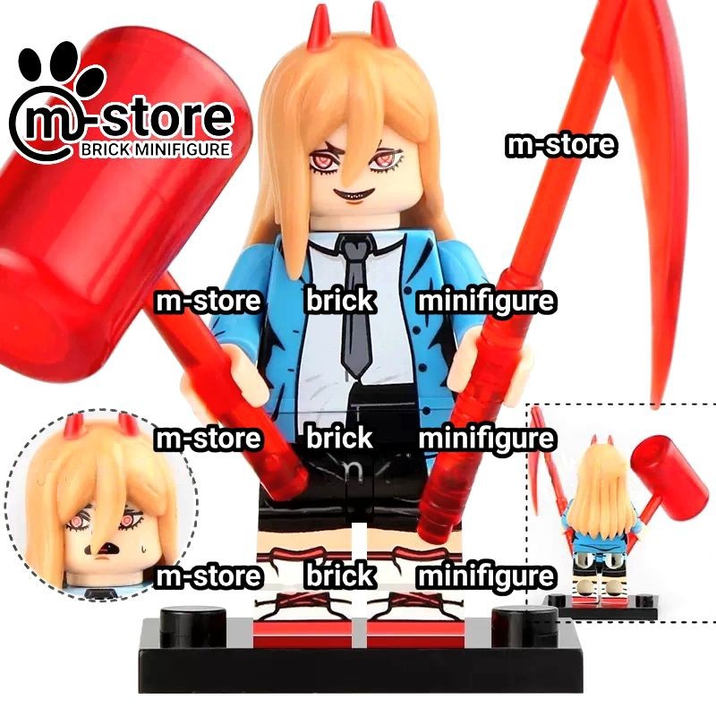 mainan kreatif edukatif karakter chainsaw man power