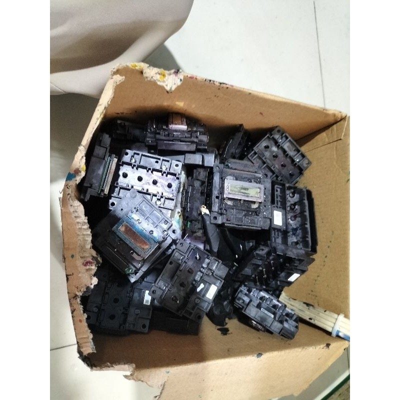 Print Head Bekas Epson L310 L110 Random kebanyakan hasil Blank atau kosong engga keluar hasil No Kom