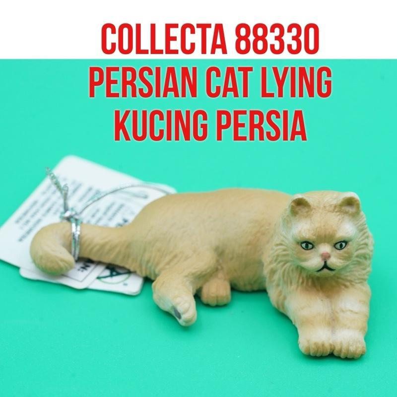 Collecta 88330 Persian Cat Lying Kucing Persia Duduk Felis Catus | Mainan Figure Binatang Miniature 