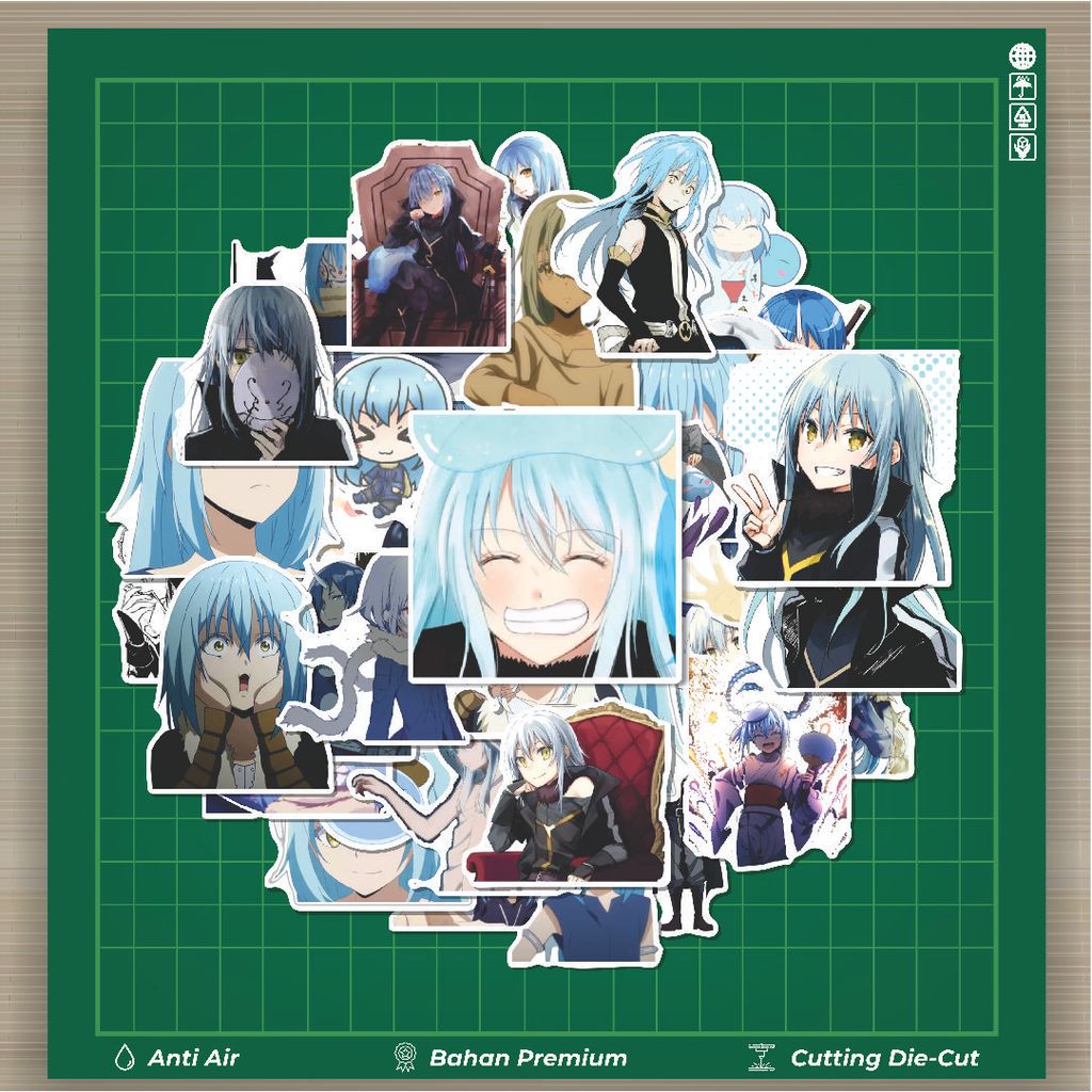 HOT 50 PCS Stiker Rimuru Tempest Stiker Fashion Cars Decal Dingin Kartu Album Custom Vinyl Anti Air-