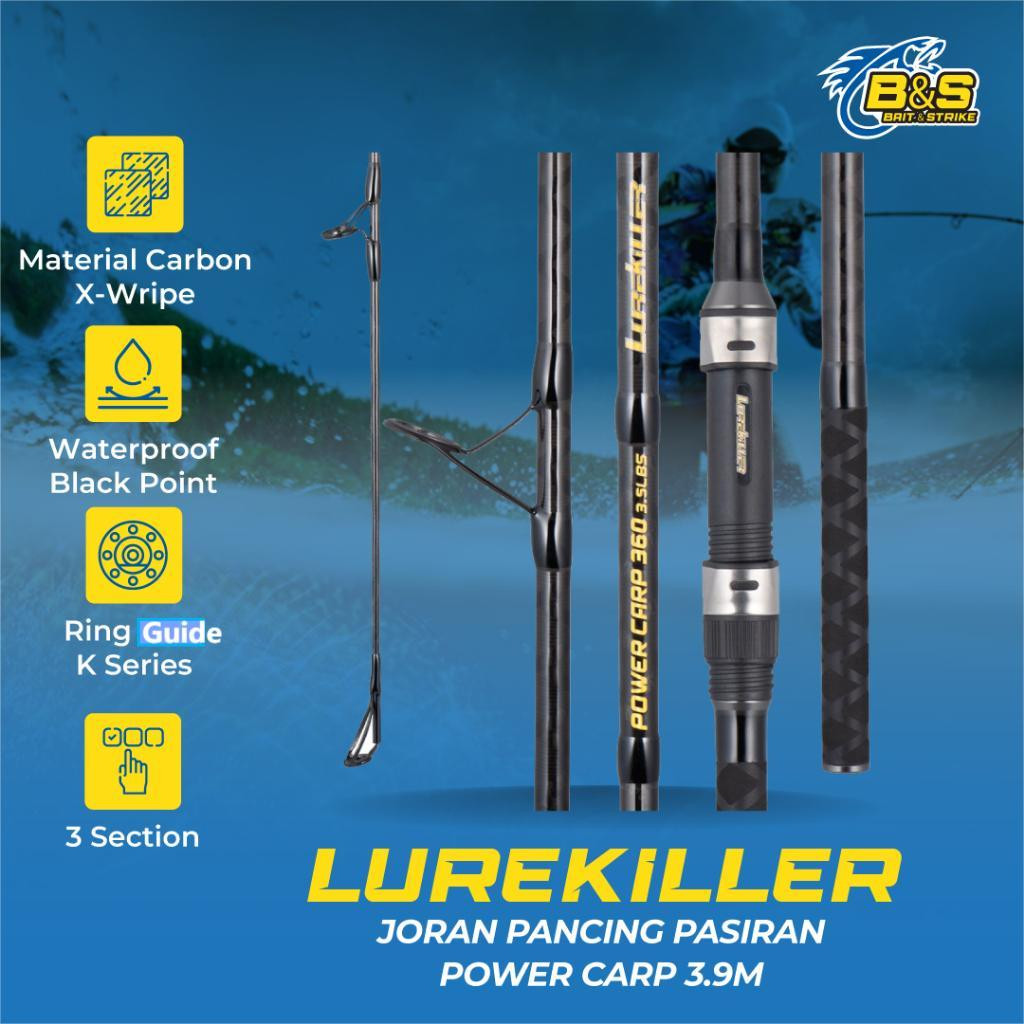 Lurekiller Power Carp Joran Pancing pasiran 3.9M Joran Surf kuat JP010