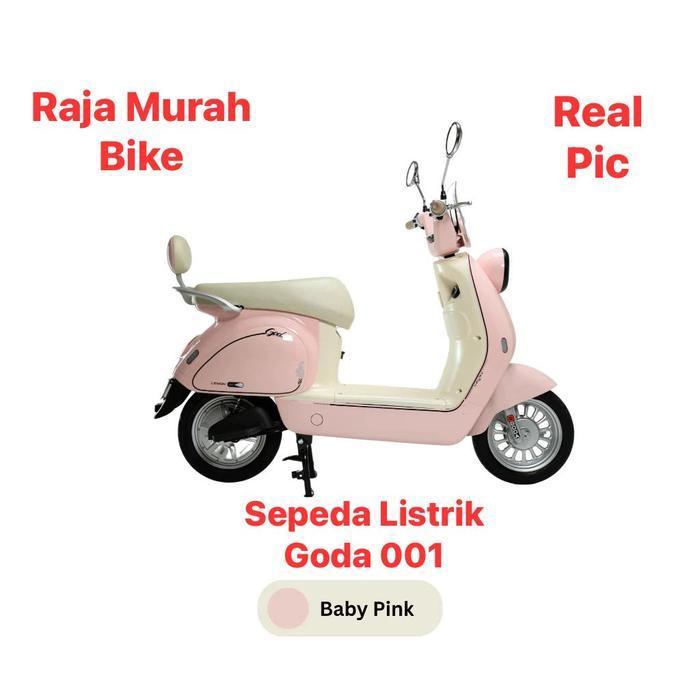 BEST Sepeda Listrik Goda Lemon 001 New 600 Watt Garansi Resmi Sepeda Listrik Goda 001 - Pink