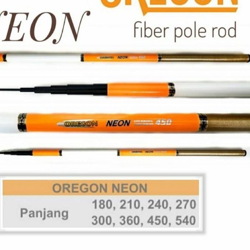 Joran Tegek Fiber OREGON Neon Bonus Ujung Pir