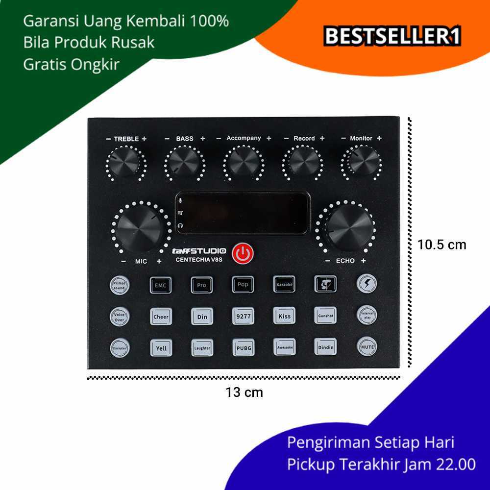 Mixer USB Sound Card External Bluetooth Efek Suara Karaoke Live Streaming Chip DSP Bass Treble Rever