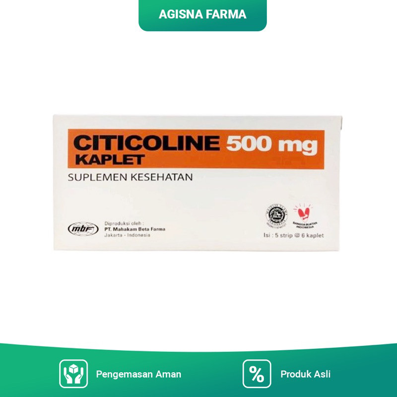 Citicoline 500mg perbox PT MAHAKAM