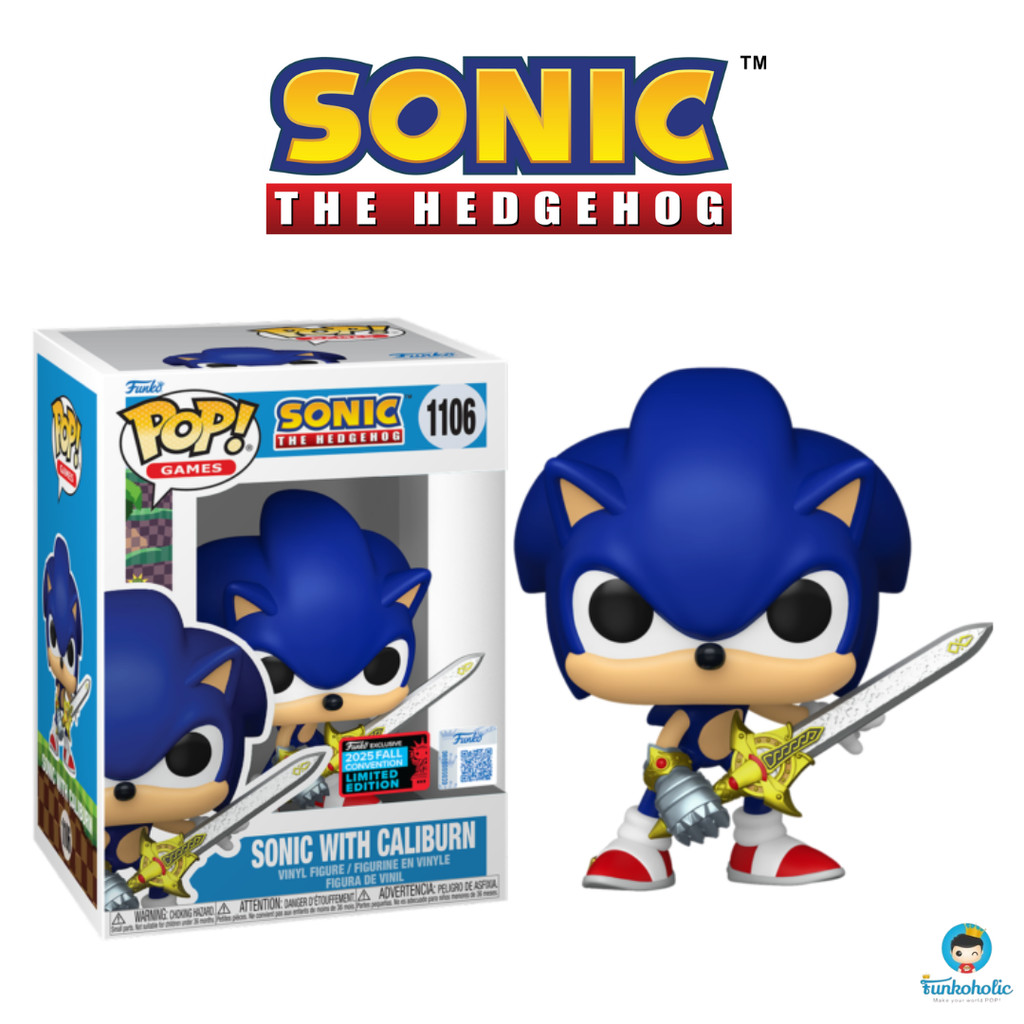 Funko POP Games Sonic the Hedgehog - Sonic with Caliburn (2025 Fall Convention Exclusive) #1106
