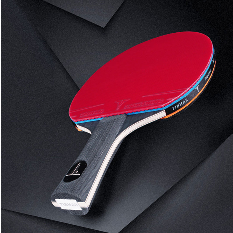 TIBHAR Table Tennis Racket 6/7/8/9 Stars All-round Pipmles in Ping Pong Rackets Blade with Sponge
