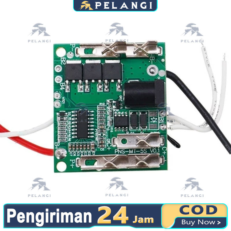 BMS Modul MOS Baterai Impact Wrench 10 Cell Untuk Lxt 21v Baterai Lithium 18650