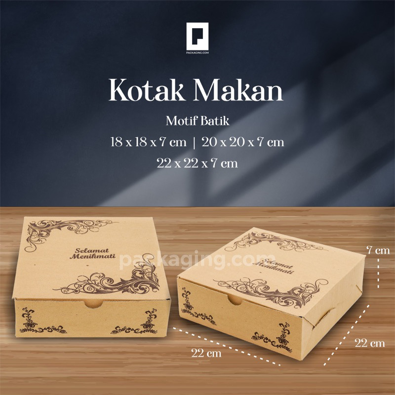 KotakNasi/22x22x7/Boxnasi/boxkue/Kardus catring/Kardus nasi/kardus kue/UK.R10B/22x22x7