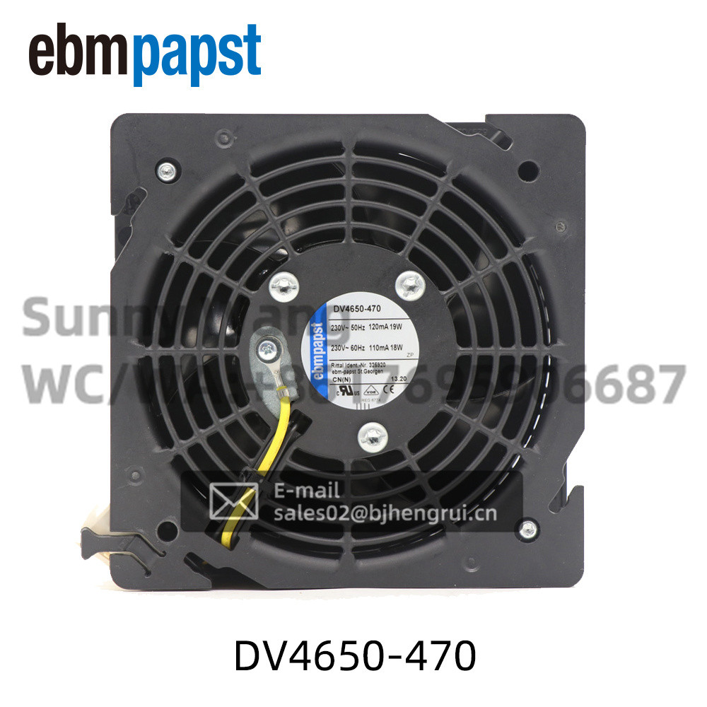 ebmpapst DV4650-470 12cm  120*120*38mm  230V 50HZ 120MA 19W Ventilador Cabinet Cooling Axial Flow Fa