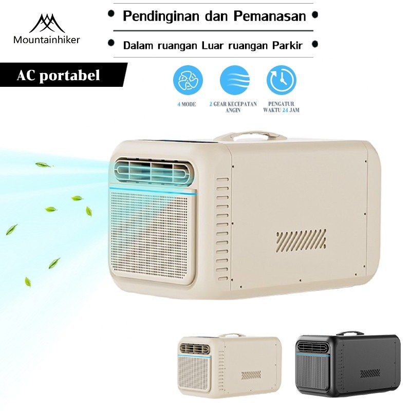 Mountainhiker AC portabel, tanpa drainase, AC mini untuk berkemah dan dipasang di mobil