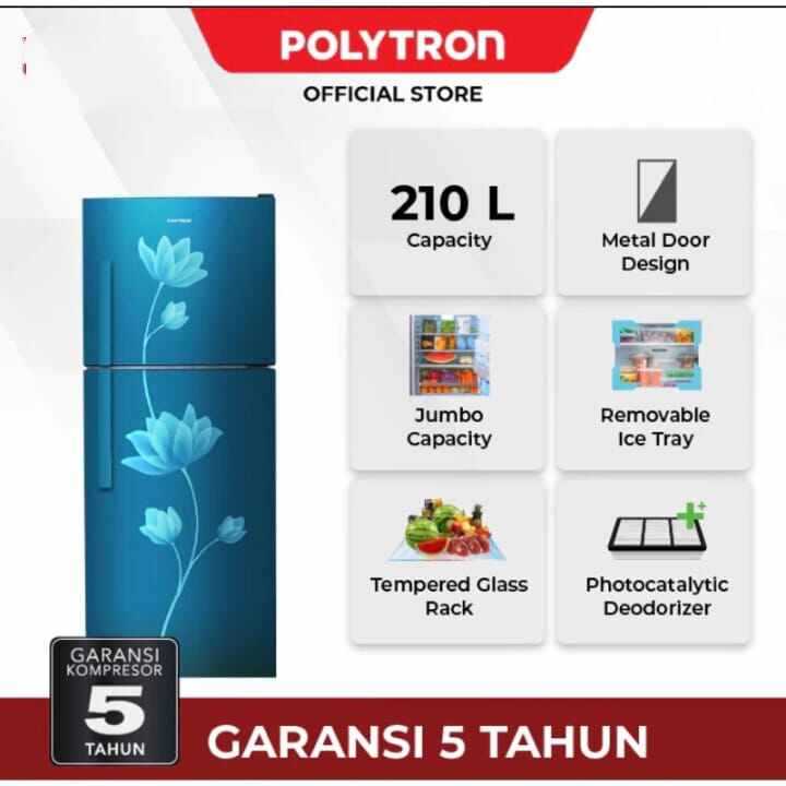 Kulkas Polytron 2 Pintu 210L || Kulkas Polytron