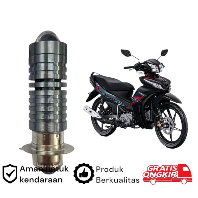 1pcs Lampu depan LED H6 Laser motor Yamaha jupiter Z1 Koko
