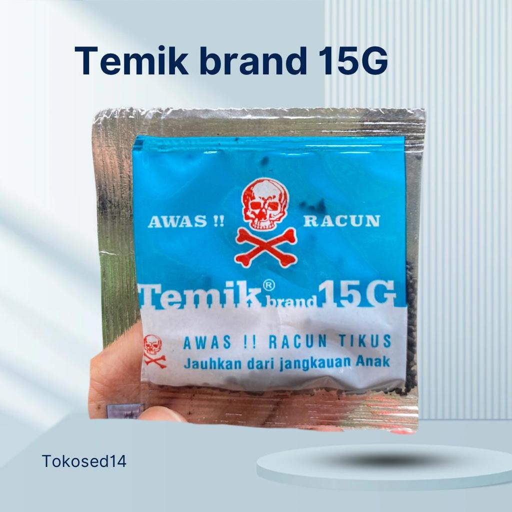SUPER AMPUH: Obat Mati Kering Racun Tikus TEMIK Brand 15G temik sacet

