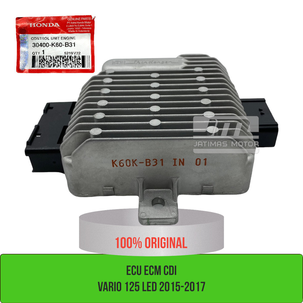 ECU ECM CDI Vario 125 led 2015 - 2017 iss idling stop 30400-K60-B31