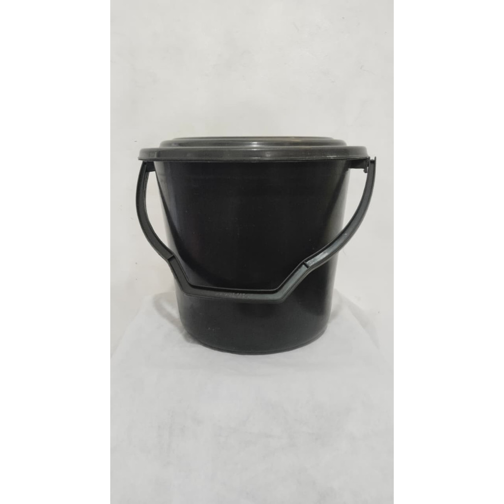 BH EMBER HITAM + TUTUP , EMBER DENGAN TUTUP , EMBER 3 LITER  , EMBER SEDANG