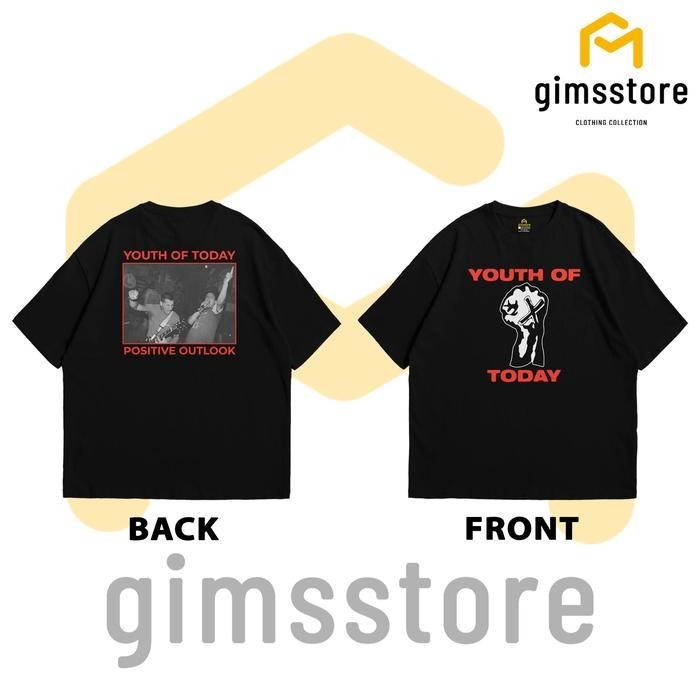 HOT Gimsstore T-Shirt Pria Premium Poliester  24s Printing DTF - Youth Of Today - Street Wear - Kaos