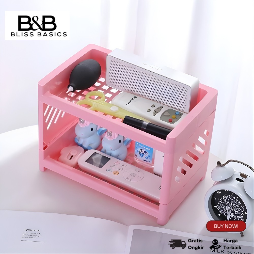 Rak Serbaguna Portable Murah / Meja Plastik Kosmetik Mini / Rak meja kecil multifungsi