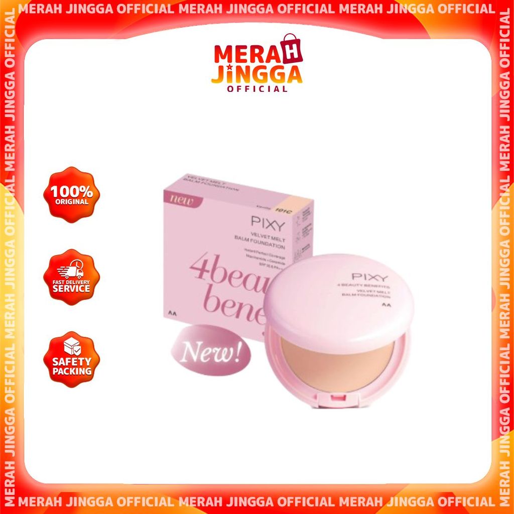 PIXY 4 Beauty Benefits Velvet Melt Balm Foundation | Merah Jingga Official