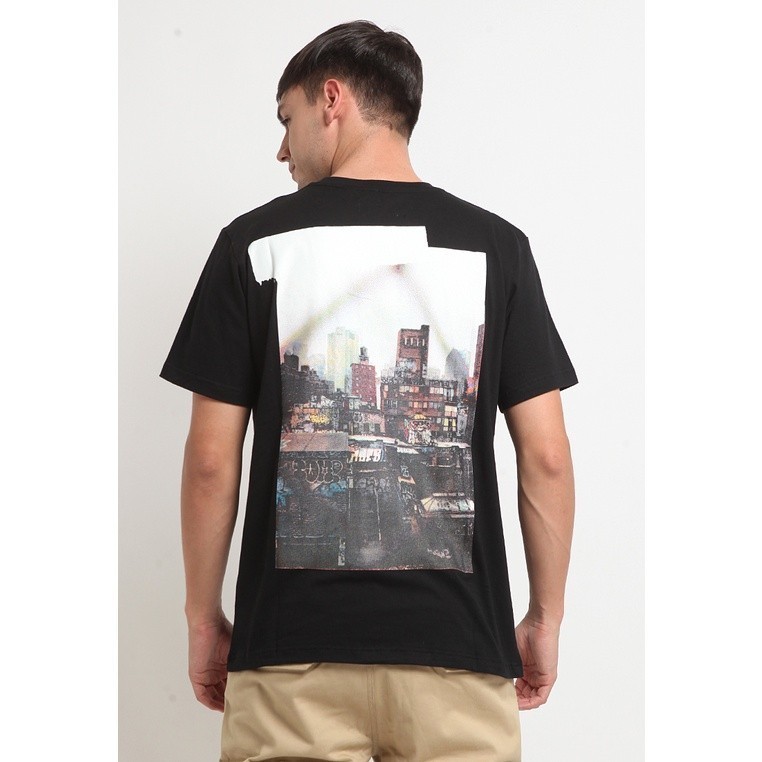 WILL-K LONDON Rebel Cityscape Tee in Black fashion