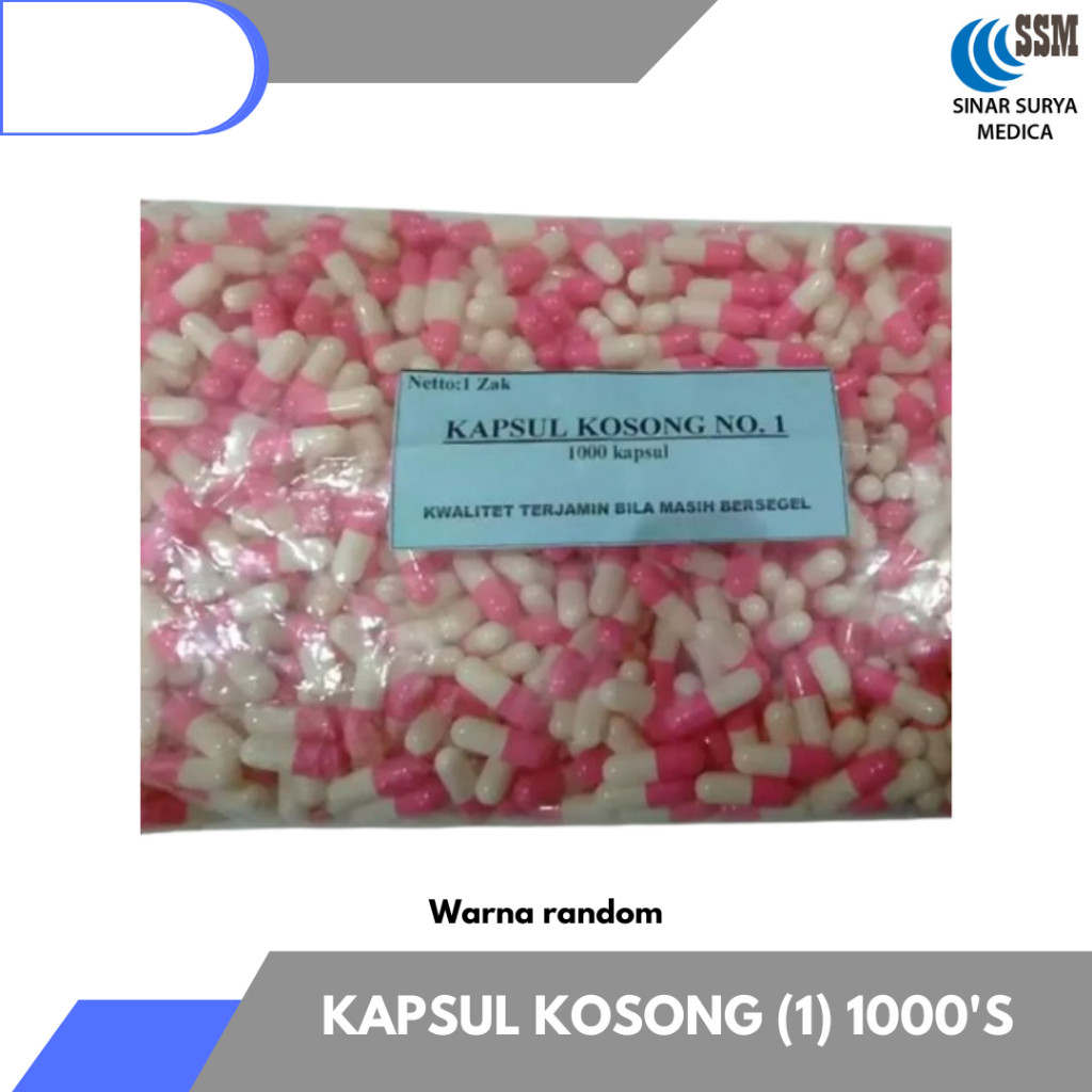 KAPSUL KOSONG (1) 1000'S Kapsul kosong / cangkang obat kosong / cangkang obat