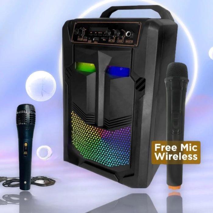 MKC SPEAKER BLUETOOTH KARAOKE SPEAKER BLUETOOTH KIMISO/BRAIN POWER MKC-889 FREE 1 MIC WIRELESS + KAB