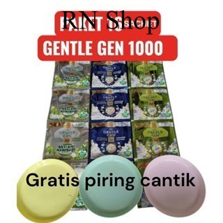 RN Shop Gentle Gen Renceng( Dapat 16 Sachet ) +piring cantik Gentle Gen Sabun Cuci Baju Sachet / Gen