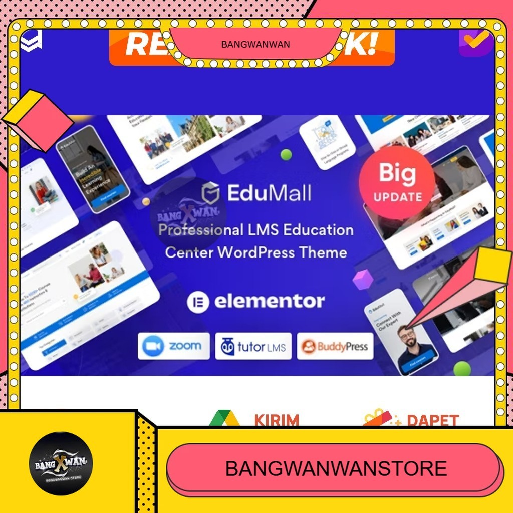 EduMall Tema Sekolah Kampus Professional LMS Education Center WordPress Theme