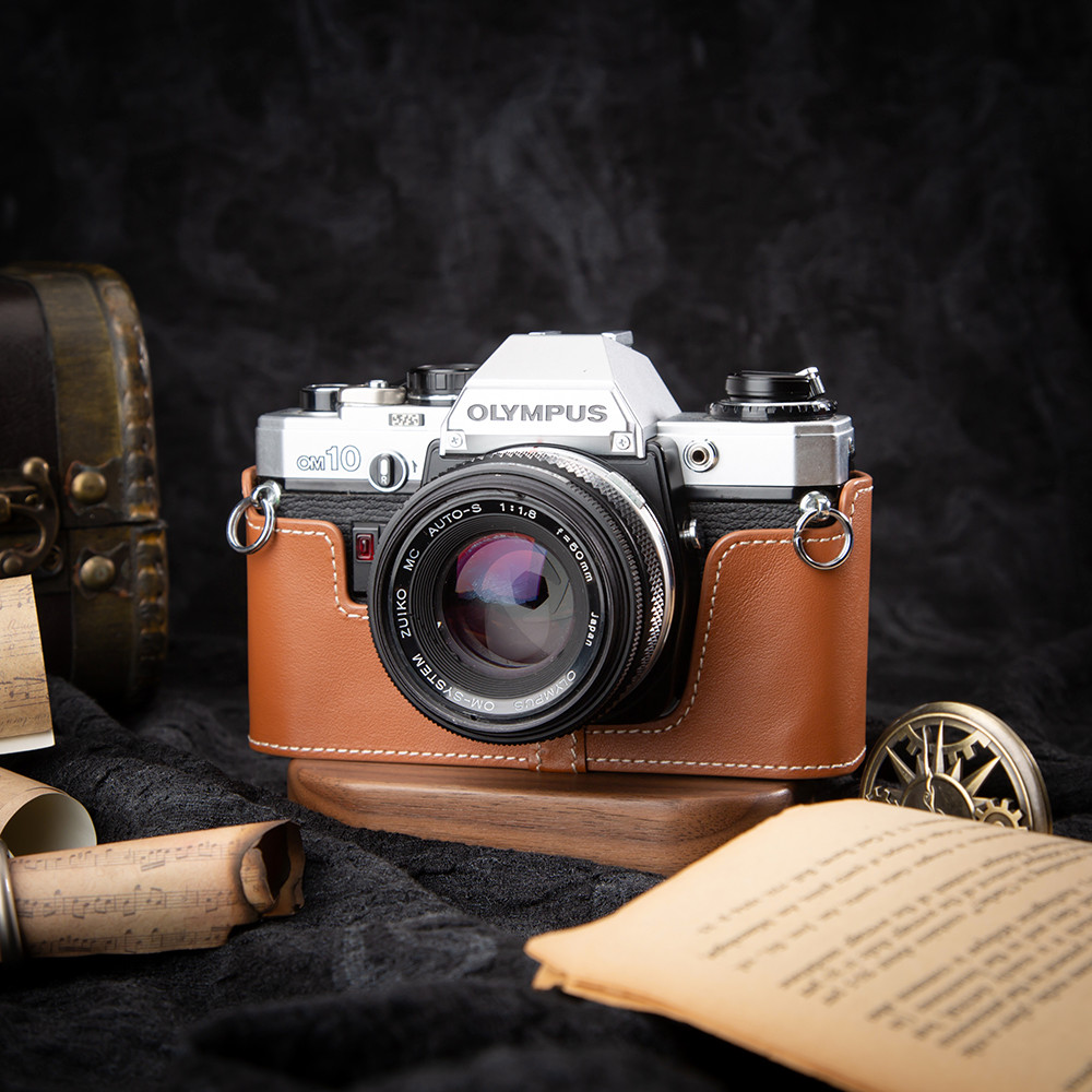 OM-10/20/30 Cover Bag Leather Camera Bag Protective Case For Olympus OM-10/OM-20/OM-30 Case Genuine 