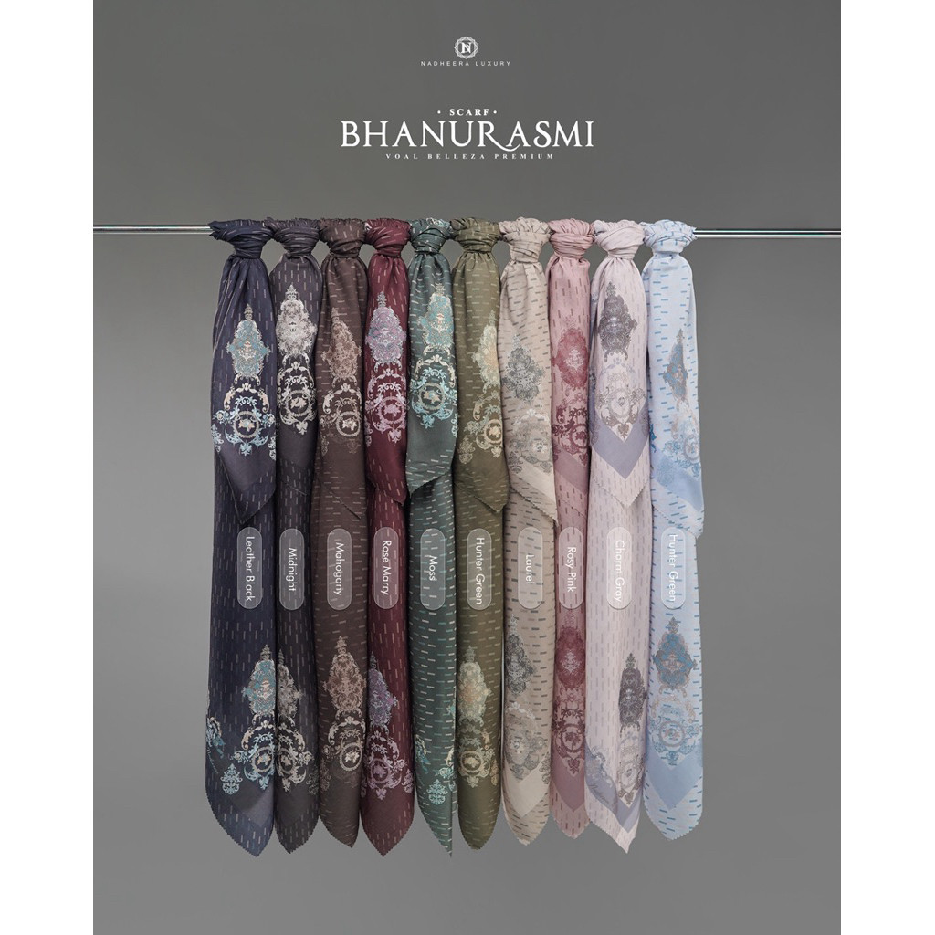 BHANURASMI SCARF NADHEERA LUXURY / SCARF VOAL NADHEERA LUXURY / HELFIR