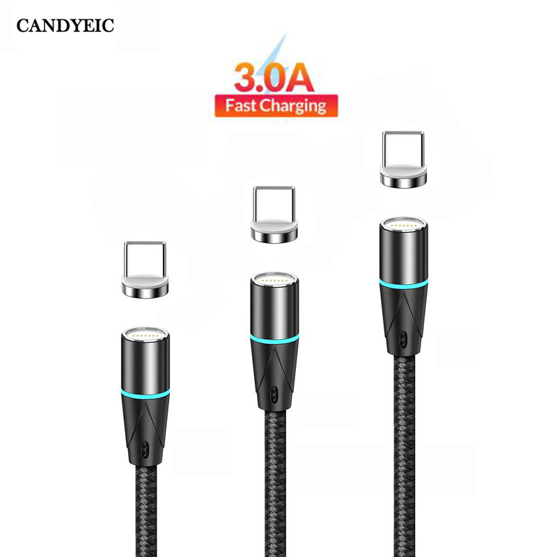 Type C Magnetic Cable for iPhone 13ProMax Samsung Galaxy A55 C55 Sony Xperia 5 V Google Pixel 8 Oppo