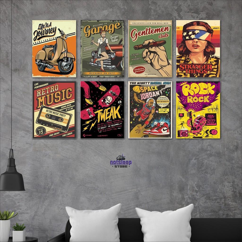 Poster kayu dekorasi hiasan dinding aesthetic kam Vintage dan Retro   Poster Kayu VINTAGE retro