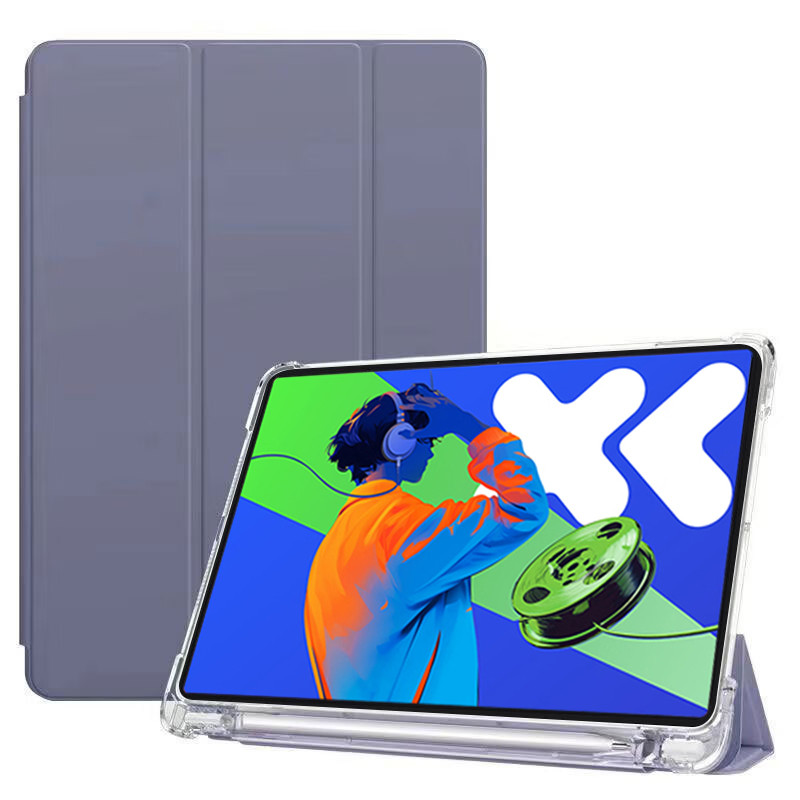 For XiaoxinPad Xiaoxin Pad Pro 12.7 2025 Case with Pencil Holder Flip Stand TPU Back for Lenovo Xiao
