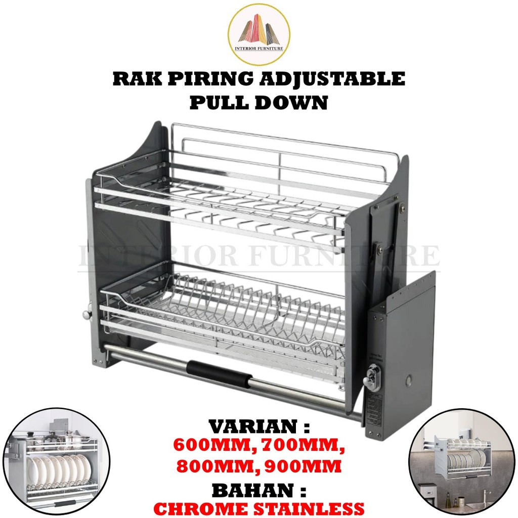 Rak Tarik Elevator Pull Down Rak Piring Hidrolik Dapur Kitchen Set