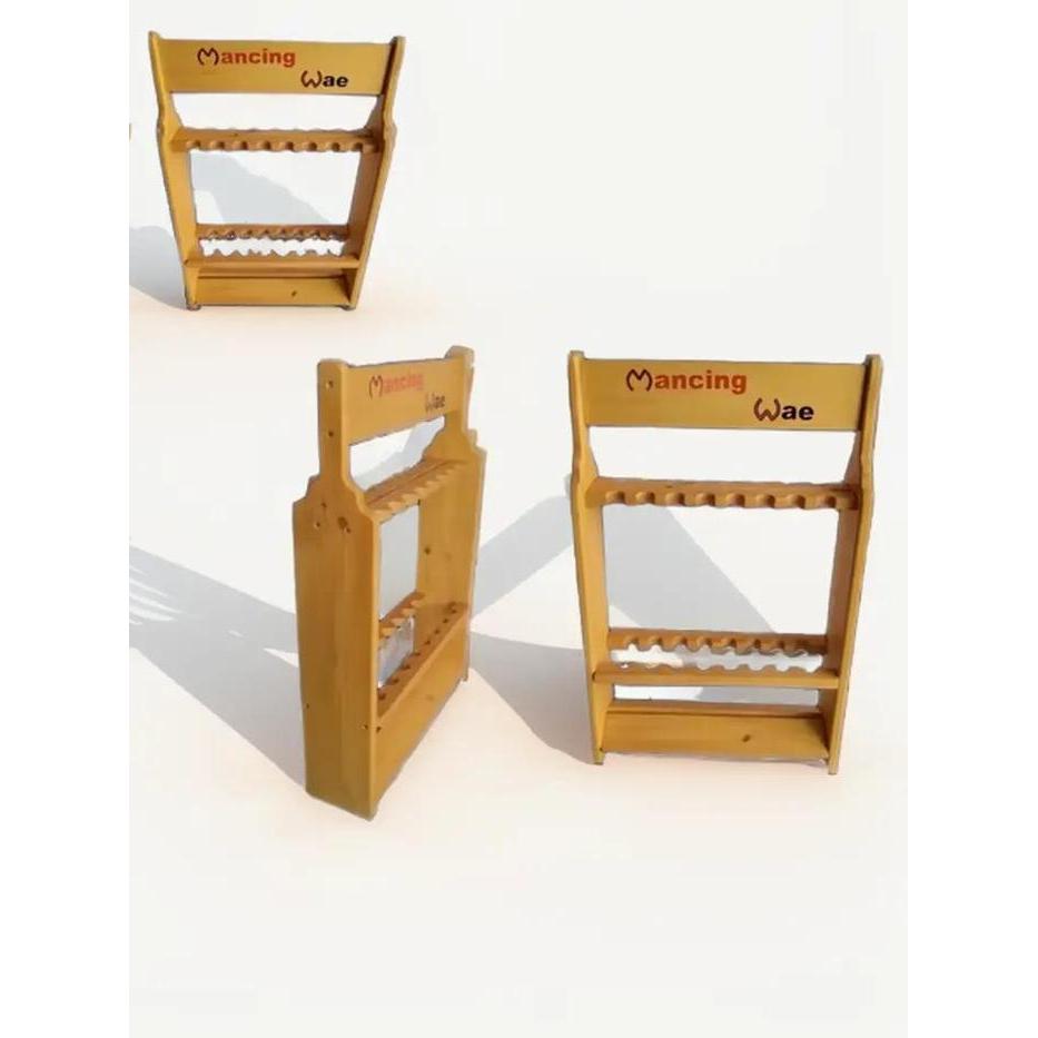 Rak Joran Pancing Bahan Kayu Jati Kualitas Terbaik