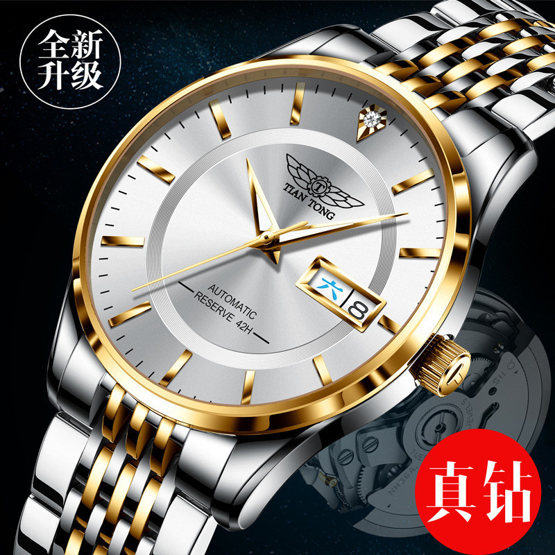 Jam Tangan Pria Baru Rolex Jam Tangan Mekanik Otomatis Sepenuhnya Tali Kulit Asli Ultra-Tipis Jam Ta