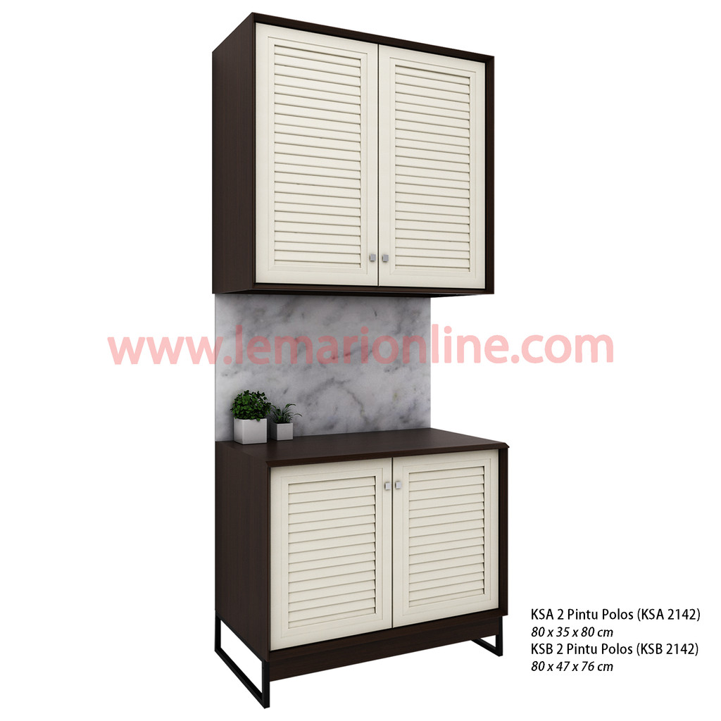 Kitchen Set Atas dan Meja Dapur (2 Pintu Polos)