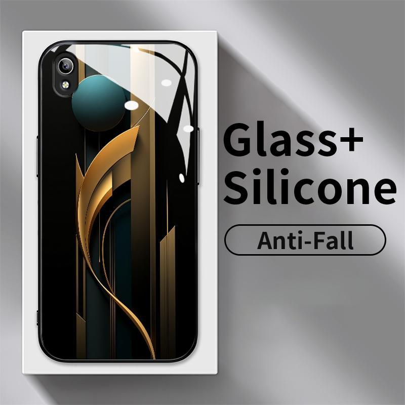 Kaca Glass Case vivo Y91C Y50 Y91 Y200e Y51 2020 Y75 4G 5G Y66 Y67 Y93 Mediatek Y51a Y53s Y55 Y55s 2