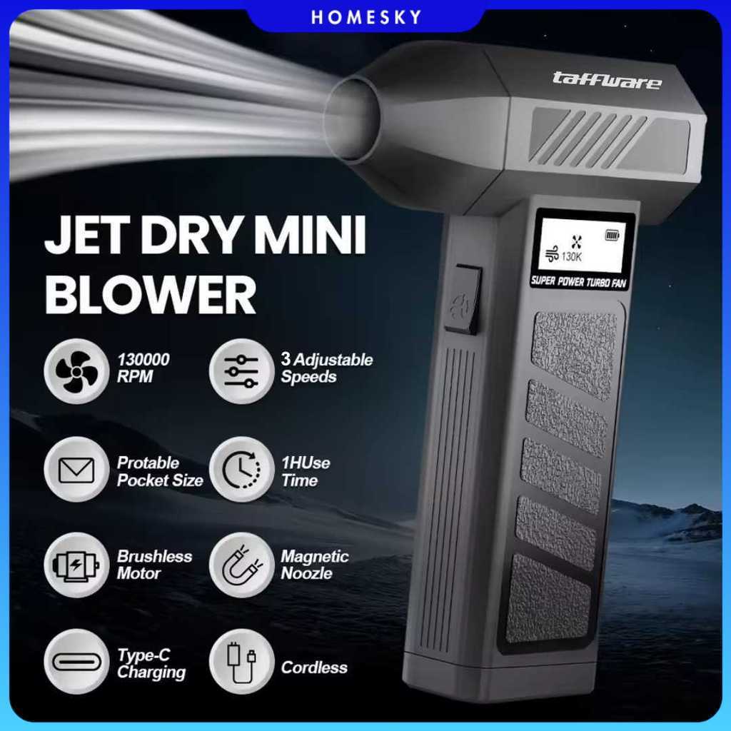 Taffware Mini Turbo Violent Air Blower Cordless Jet Portable 130000RPM - P30
