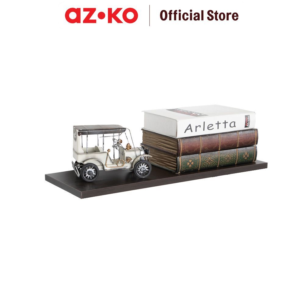 AZKO Masterspace 60X25X1.8 cm Rak Dinding Kayu - Hitam Decorative Wall Shelf Rak Tembok Serbaguna Am