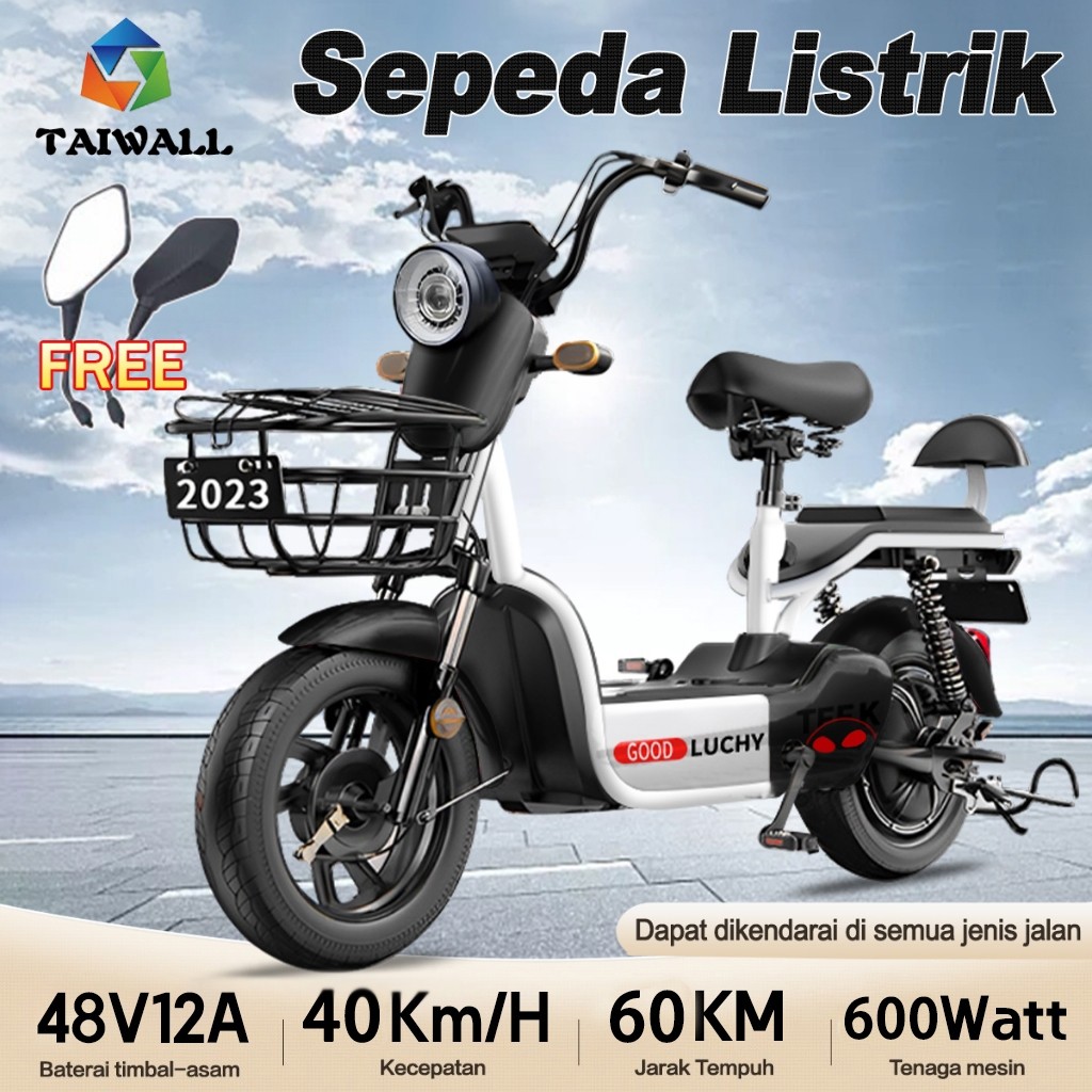 PROMO Sepeda listrik  / Sepeda Motor Listrik  pintar dan Ringan / Sepeda Motor Listrik 48V12A