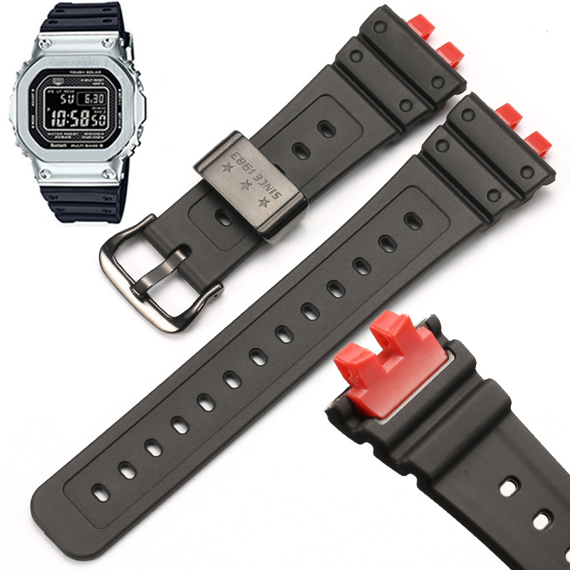 Resin strap For Casio GMW-B5000 Wat Band Gmw b5000 Sports Waterproof Black Rubber Bracelet