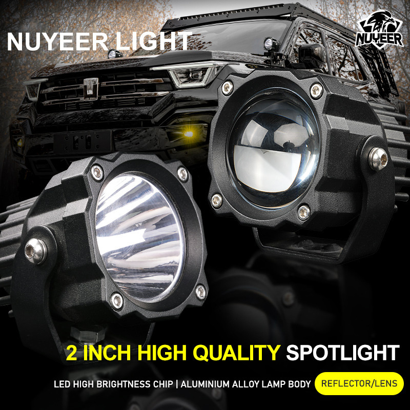 2.5 In 40W High Bright White Yellow Led Fog Lamp Offroad UTV ATV Auxiliary Pod Lights Led Spotlight 