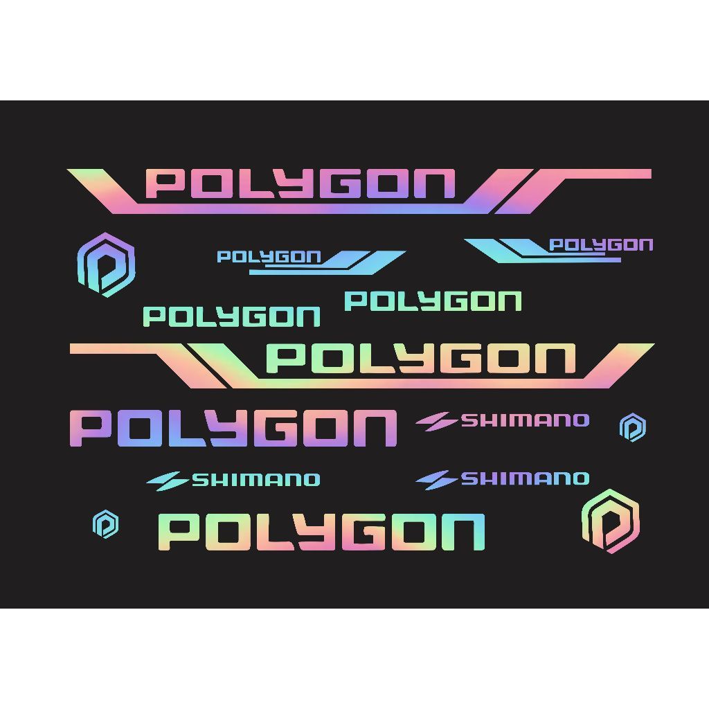 cutting stiker sepeda polygon mtb