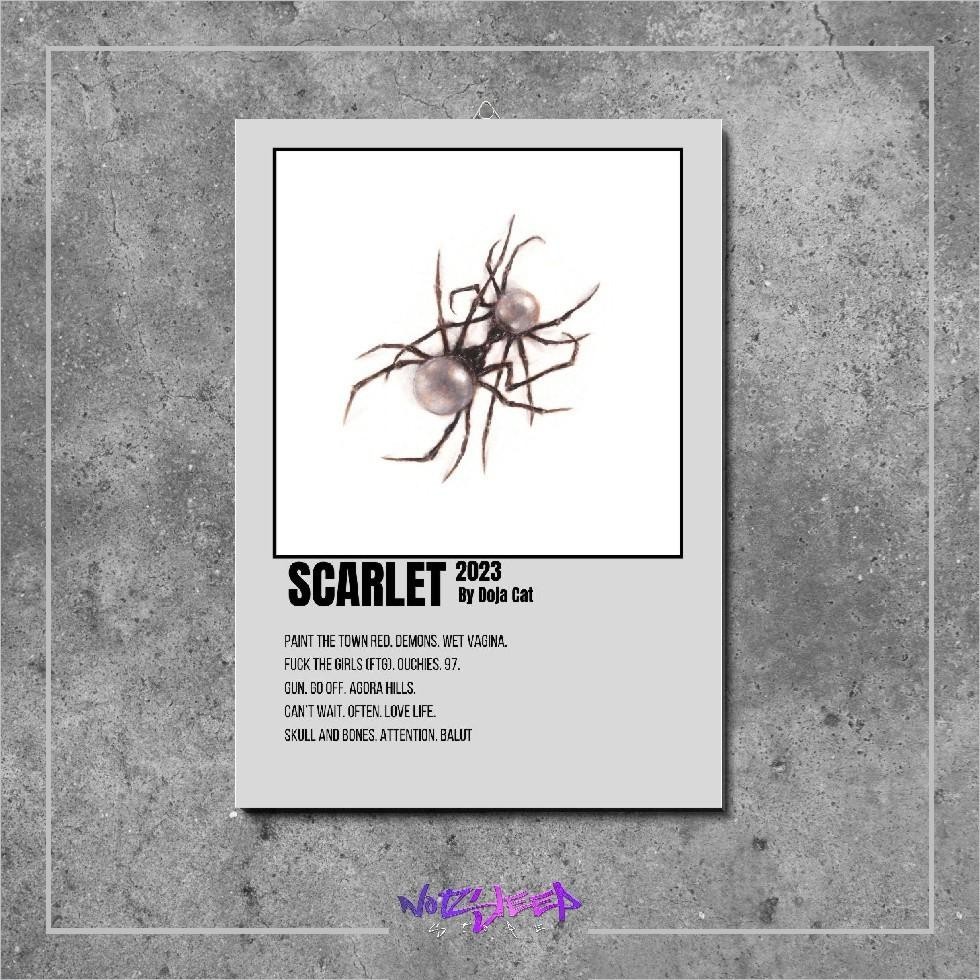 Cover Album Musik  Scarlet  Doja Cat   Aesthetic Band slow rock