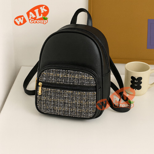 Tas Ransel Kiyomi Wanita Kulit Sintetis Murah Tas gendong sekolah Tas ransel korea mini