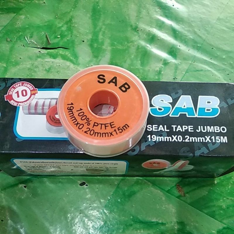 Seal Tape Jumbo Premium Anti Bocor Isolasi Pipa Air & Gas | Lakban Drat Pipa PDAM, Kran, Shower Kuat