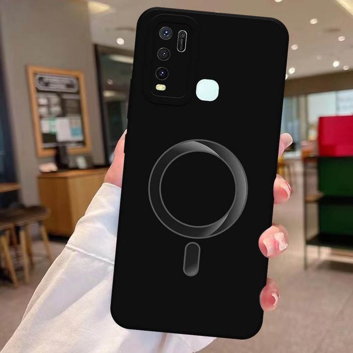 Softcase Kompatibel Untuk Vivo Y30 Y30i Y50 - Motif Magsafe Terbaru, Kesing Handphone, Silikon Case,