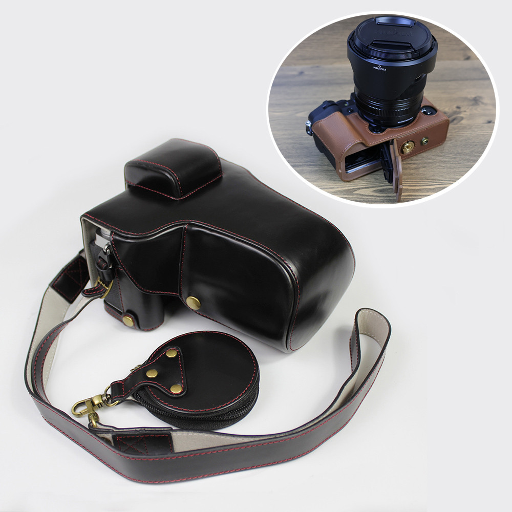 portable PU Leather Case Cover camera Bag for Fujifilm Fuji XT4 XT5 X-T4 X-T5 with 16-80 lens Protec