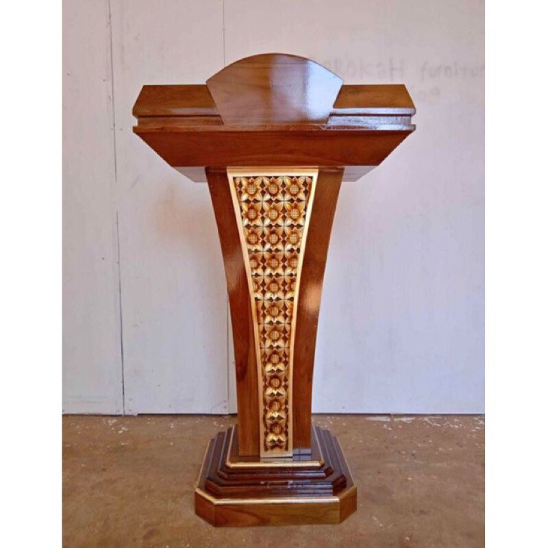 Mimbar podium pidato podium pidato minimalis podium jati